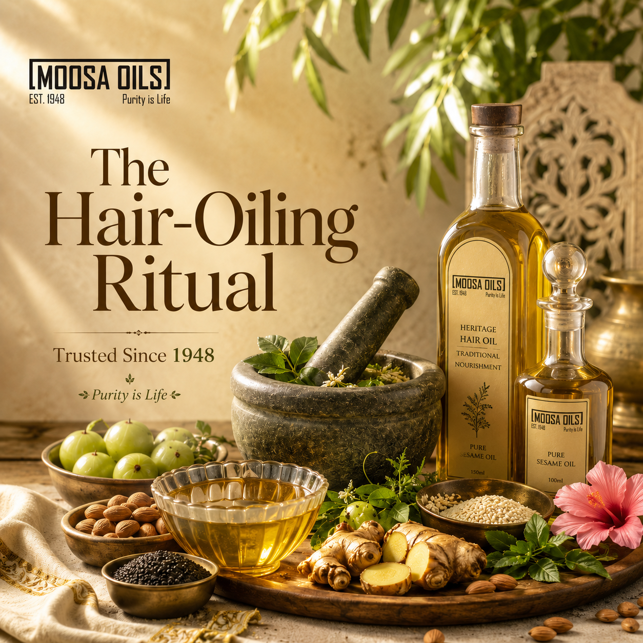 The Traditional Hair-Oiling Ritual—Trusted Since 1948